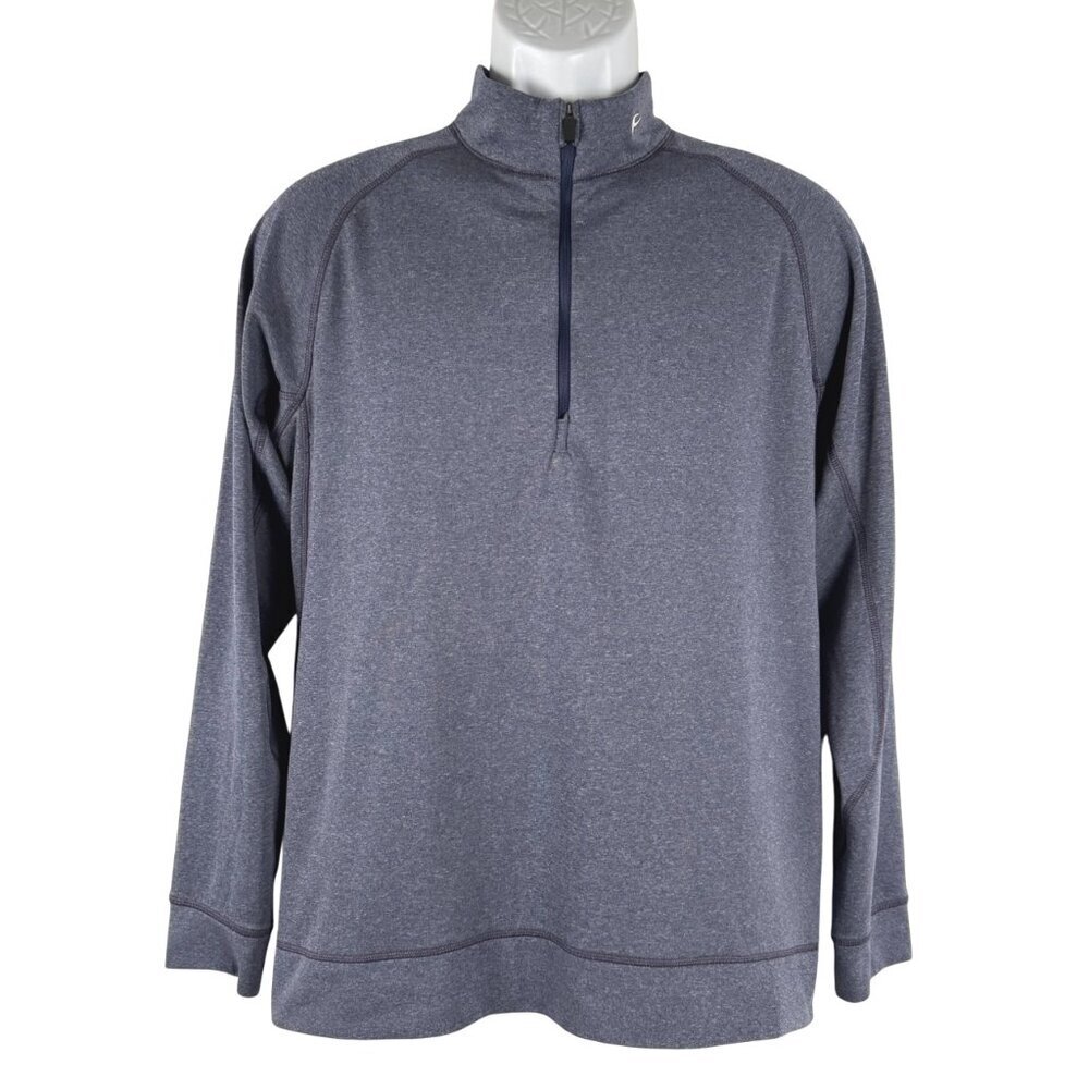 KJUS Keano Half Zip Pullover Mens Medium Blue Long‎ Sleeve Outdoor TP-2950